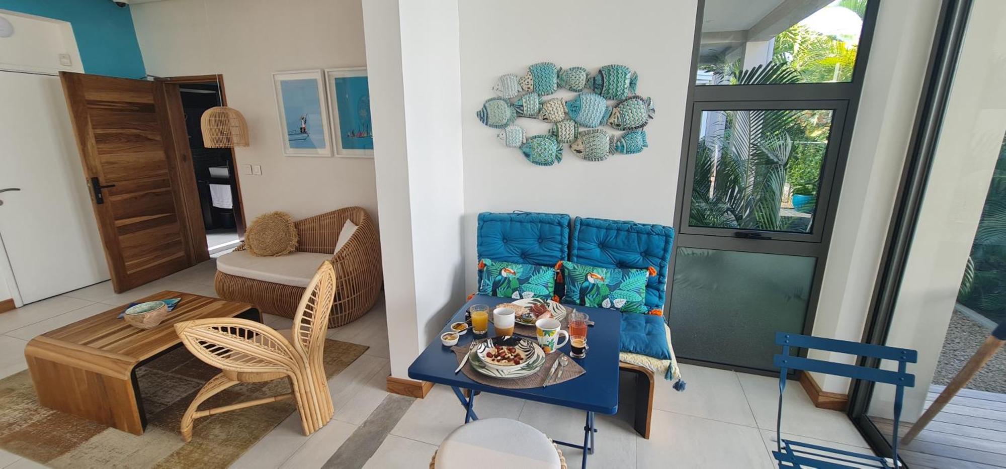 Blue Ocean Suites & Apartments Trou d'Eau Douce Dış mekan fotoğraf